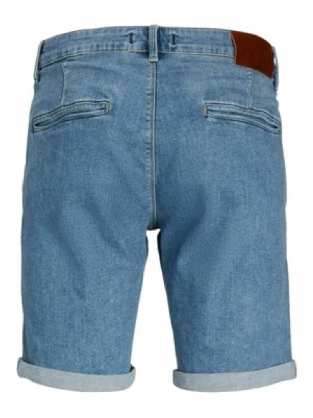 Jack & Jones Medium Blue Denim Rolled Hem Shorts